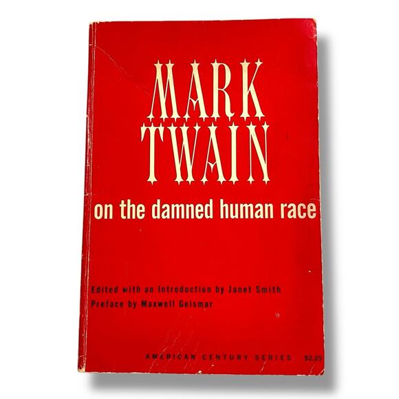 Vintage Mark Twain on the Damned Human Race Paperback Book 1963 - Picture 1 of 10